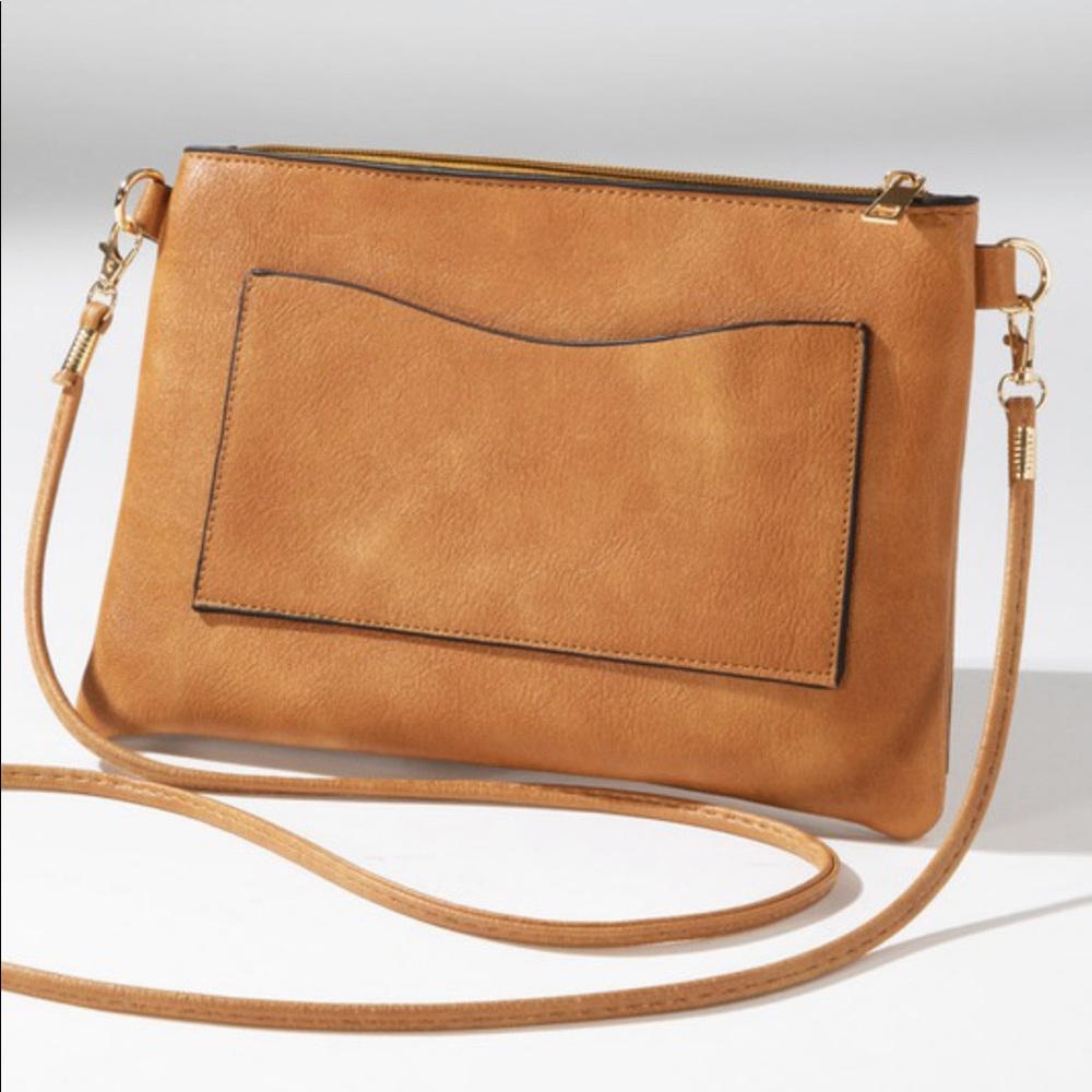 Boho Faux Leather Laser Cut Crossbody - Picture 5 of 6